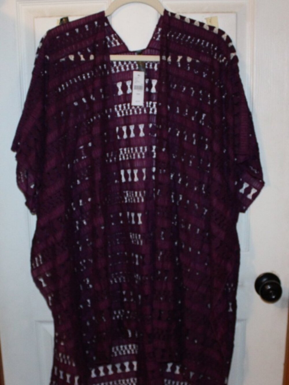NWT Lane Bryant open front crochet kimono BOHO Look Plus size /One size fits all